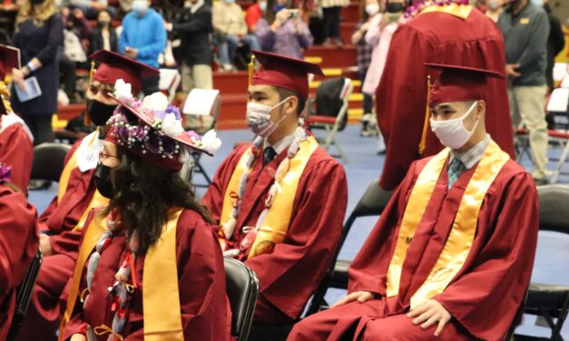 Pomp and Distance: MEHS Class of ’21 graduates in covid-cautious ceremony