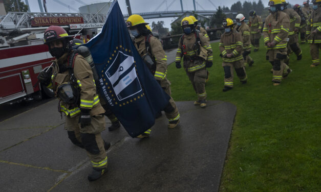 Sitka first responders gather at Totem Square for 9/11 memorial