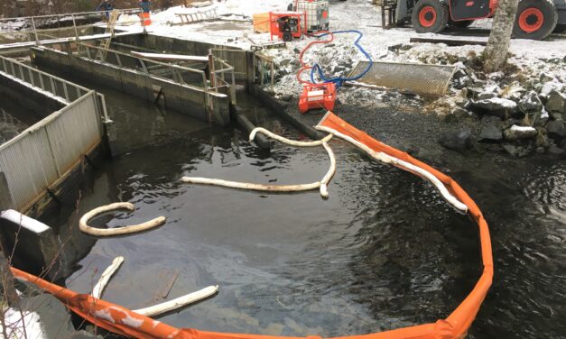 Cleanup, containment underway at Sitka Sound Science Center oil spill
