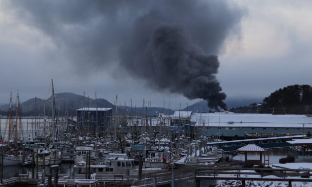 Firefighters respond to boat fire at Eliason Harbor