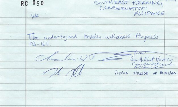 After two days of testimony before the Board of Fish, Sitka Tribe and herring seiners step away from their contentious proposals