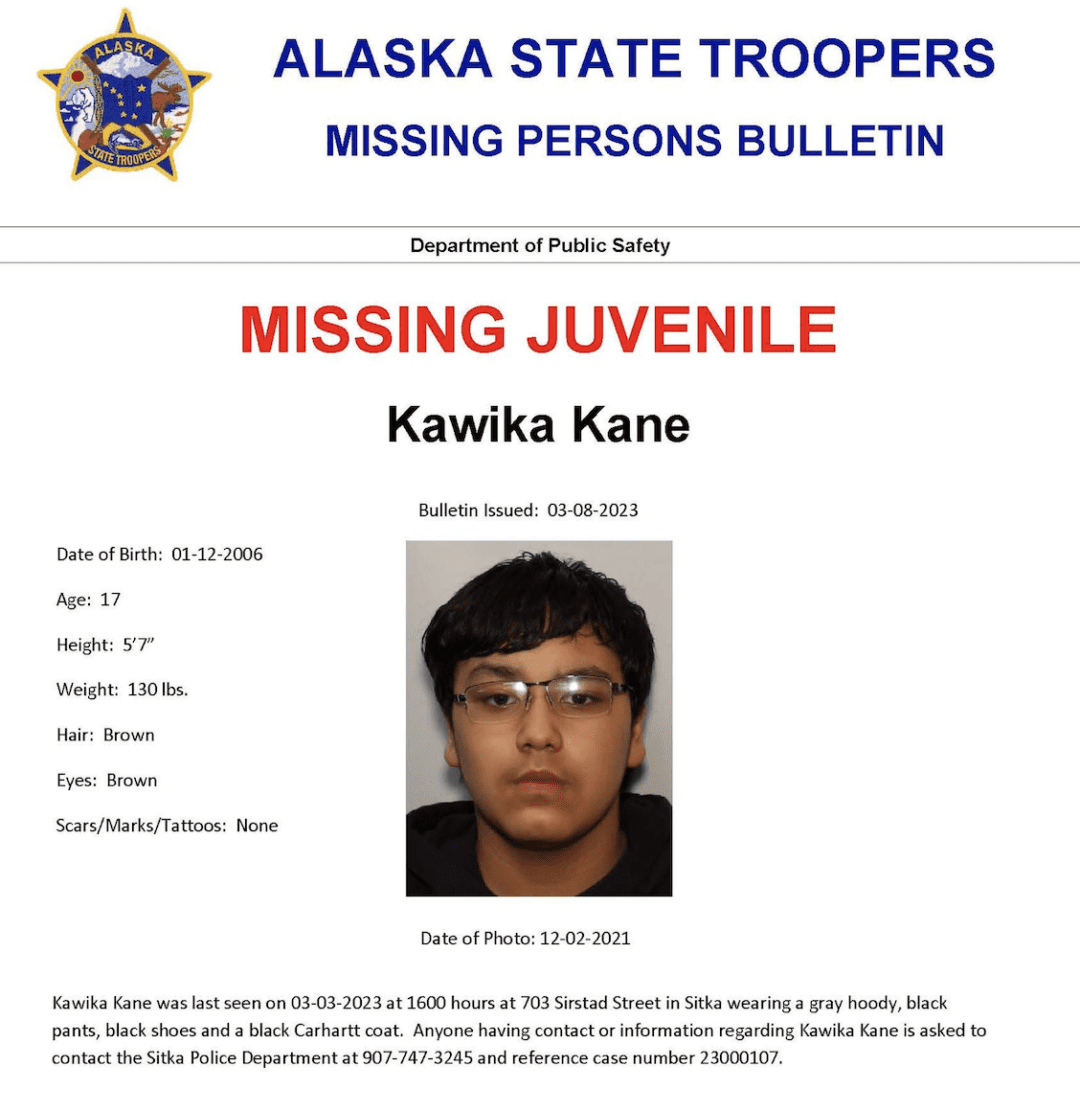 Missing Sitka teen confirmed safe KCAW
