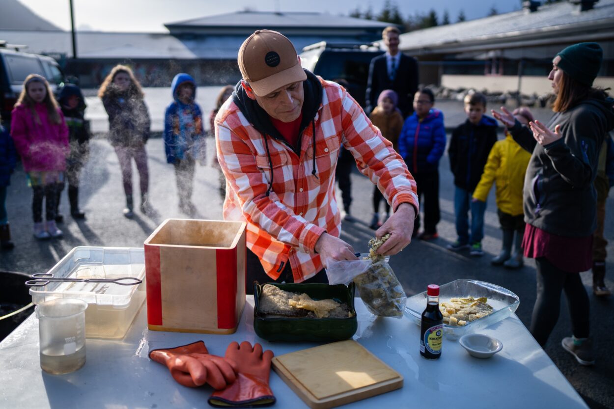 Sitka's traditional herring egg harvest tastes best with traditional