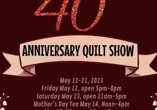 Ocean Wave Quilters celebrates 40th Anniversary with ‘Ruby’ quilt show