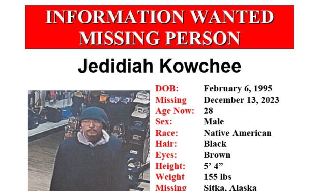 Troopers, police searching for missing person in Sitka