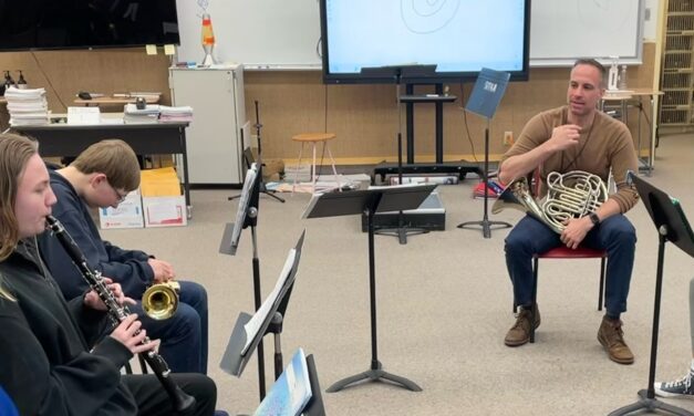 Visiting artist makes music resonate for Sitka students