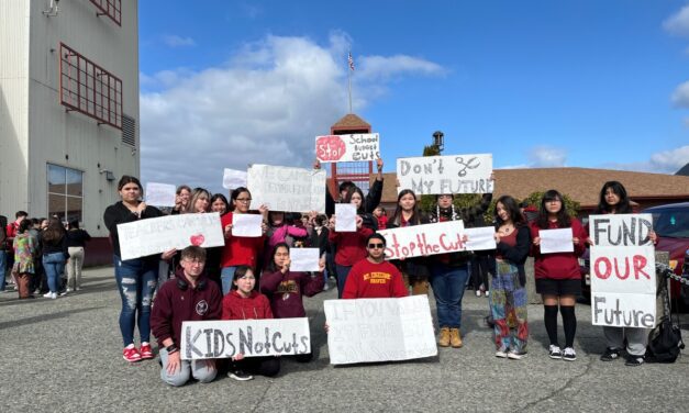 Students stage walkout, calling for more school funding