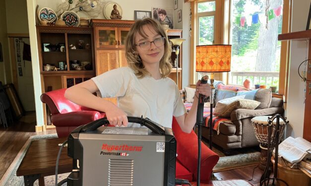 Sitka High grad says sparks flew the first time she tried welding