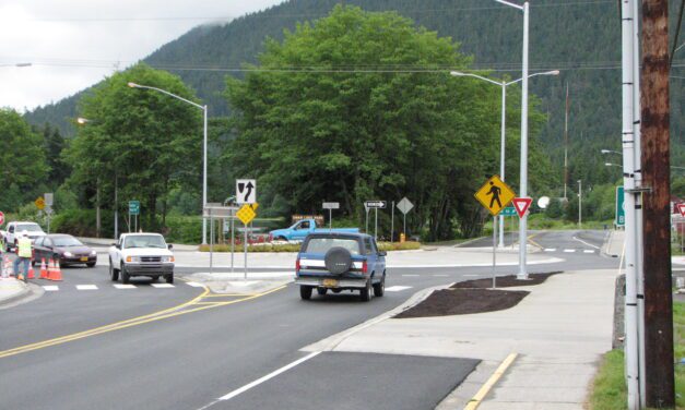 Pedestrian sustains minor injury in traffic accident at roundabout