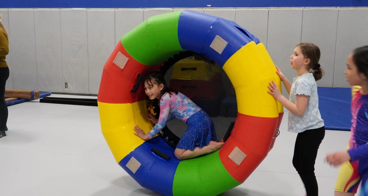 Gymnasts jump for joy on Parks and Rec’s new AirFloor