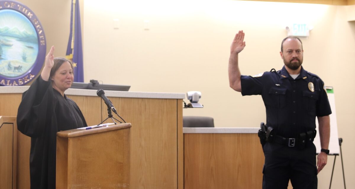 Former trooper academy leader sworn in as Sitka’s interim police chief