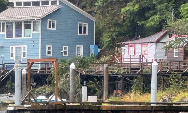 Elfin Cove residents evacuate as slide damages homes