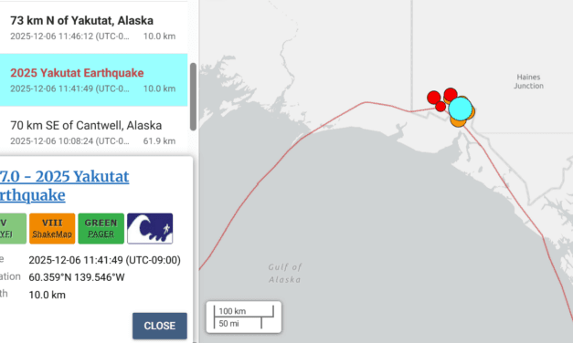 Earthquake shakes Yakutat, no tsunami danger reported