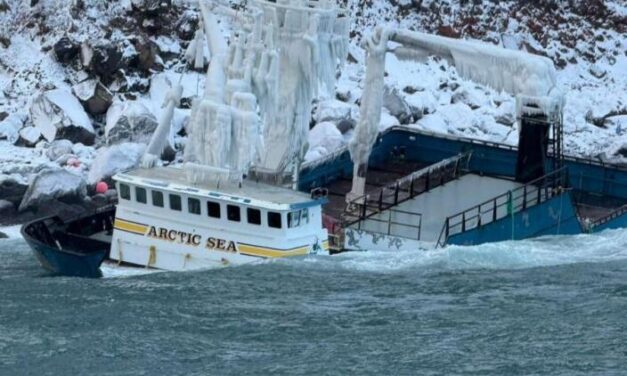 Crews respond to fuel spill, rodent threat from vessel grounded off St. George Island