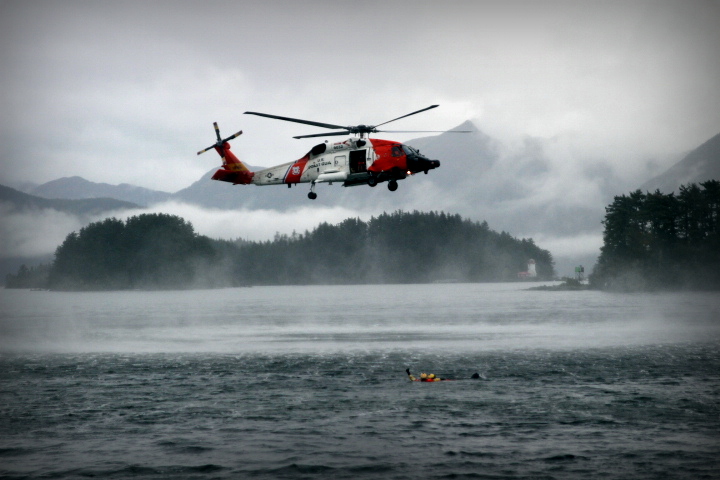 Trash fire contained at Coast Guard Air Station Sitka