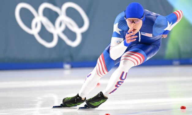 American Jordan Stolz speedskates to a third Olympic medal — silver this time