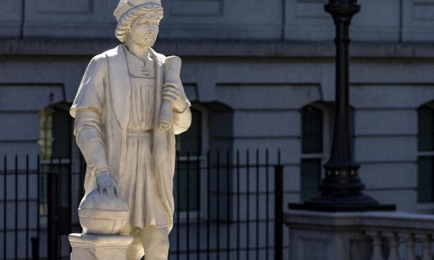 Trump administration places Christopher Columbus statue on White House grounds