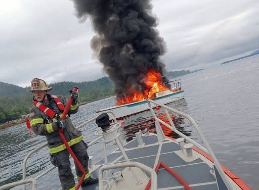 Three rescued from boat fire near Ketchikan