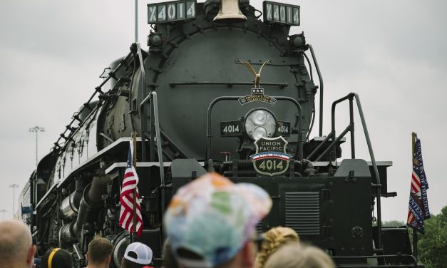 The biggest steam locomotive is whistle-stopping across the U.S.