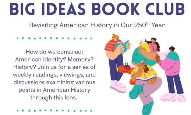 Upcoming book club will explore American History