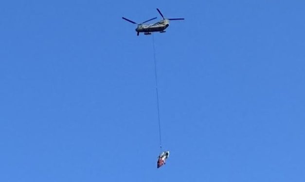 Team recovers Coast Guard helicopter from Harbor Mountain