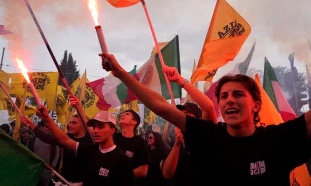 Soldiers guard center of Milan as thousands of protesters march in cities across Europe